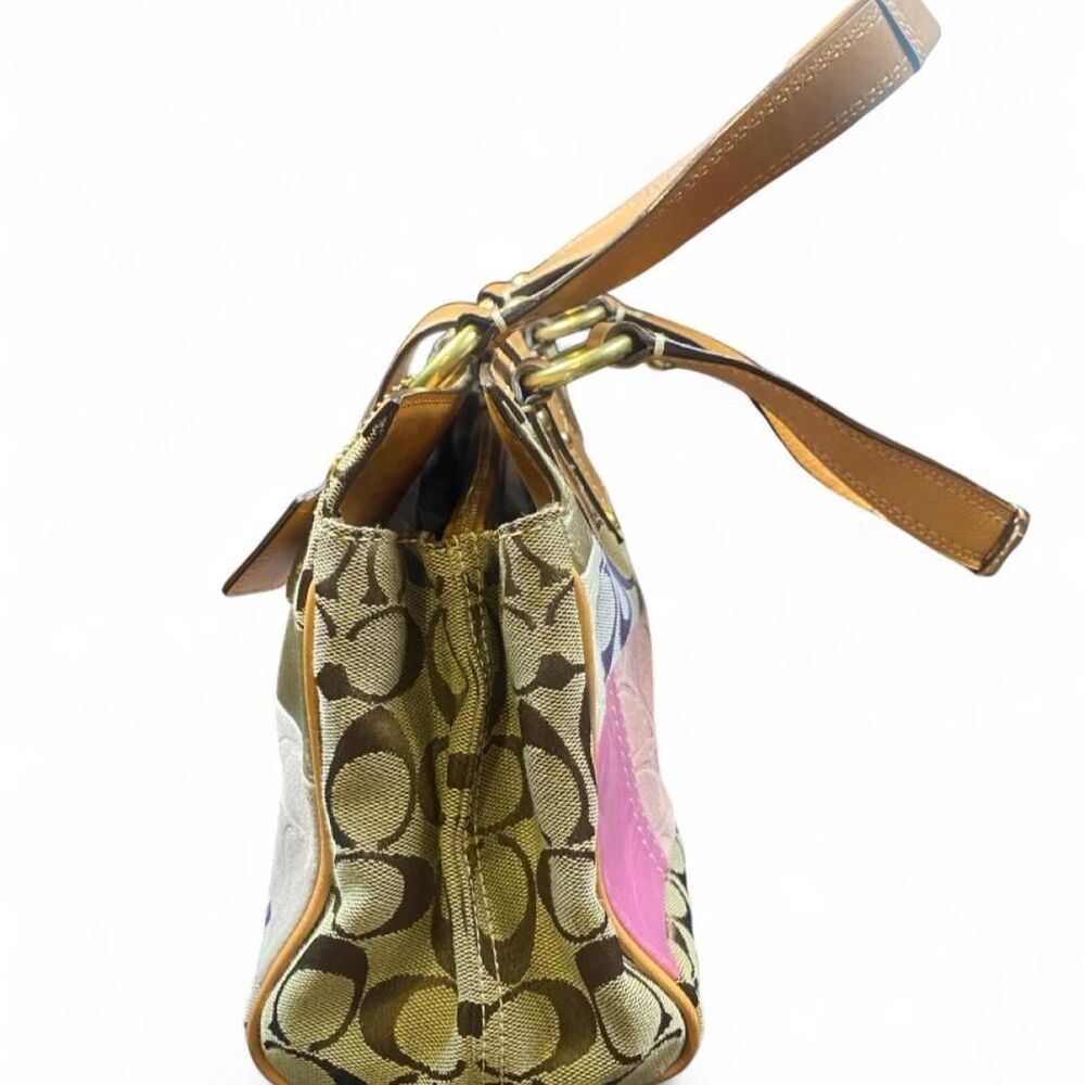 Vintage Y2K Coach F13335 Patchwork Turnlock Handbag - Excellent Condition - Picture 2 of 8